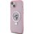Karl Lagerfeld KLHMP15MHMRSKCP Hardcase Ring Stand Karl&Cho Aizsargapvalks priekš iPhone 15 Plus / 14 Plus 6.7" / rozā Neoriģinālie Maciņi