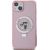Karl Lagerfeld KLHMP15MHMRSKCP Hardcase Ring Stand Karl&Cho Aizsargapvalks priekš iPhone 15 Plus / 14 Plus 6.7" / rozā Neoriģinālie Maciņi