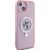 Karl Lagerfeld KLHMP15MHMRSKCP Hardcase Ring Stand Karl&Cho Aizsargapvalks priekš iPhone 15 Plus / 14 Plus 6.7" / rozā Neoriģinālie Maciņi