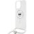 Karl Lagerfeld KLHMP16LHCCHNT Aizsargapvalks priekš iPhone 16 Pro 6.3" transparent IML Choupette Head & Cord Mag Neoriģinālie Maciņi