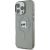 Karl Lagerfeld KLHMP16LHLSKIK Aizsargapvalks priekš iPhone 16 Pro 6.3" Hardcase IML Metal Karl Head MagSafe / melns Neoriģinālie Maciņi