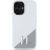 Karl Lagerfeld KLHMP16SSCMKMPCH Hardcase Silicone Initial Metal Logo Ma Aizsargapvalks priekš iPhone 16 6,1" / balts Neoriģinālie Maciņi