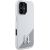 Karl Lagerfeld KLHMP16SSCMKMPCH Hardcase Silicone Initial Metal Logo Ma Aizsargapvalks priekš iPhone 16 6,1" / balts Neoriģinālie Maciņi