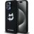 Karl Lagerfeld KLHMP15LSCHPPLK Hardcase Silicone Choupette Head MagSa Aizsargapvalks priekš iPhone 15 Pro 6.1" / melns Neoriģinālie Maciņi