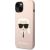 Karl Lagerfeld KLHMP14MSLKHLP Aizsargapvalks priekš iPhone 14 Plus / 15 Plus 6,7" / jght pink Neoriģinālie Maciņi
