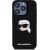 Karl Lagerfeld KLHMP15LSKHPPLK Silicone Karl Head Print Magsafe Aizsargapvalks priekš iPhone 15 Pro 6.1" / melns Neoriģinālie Maciņi