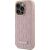 Karl Lagerfeld KLHMP15LPKHPORPP Leather Monogram Metal Logo Aizsargapvalks priekš iPhone 15 Pro 6.1" / rozā Neoriģinālie Maciņi