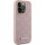 Karl Lagerfeld KLHMP15LPKHPORPP Leather Monogram Metal Logo Aizsargapvalks priekš iPhone 15 Pro 6.1" / rozā Neoriģinālie Maciņi