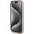 Karl Lagerfeld KLHMP15LPKHPORPP Leather Monogram Metal Logo Aizsargapvalks priekš iPhone 15 Pro 6.1" / rozā Neoriģinālie Maciņi