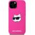 Karl Lagerfeld KLHMP15MSCHPPLF Aizsargapvalks priekš iPhone 15 Plus / 14 Plus 6.7" / fuksīna Neoriģinālie Maciņi