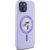 Karl Lagerfeld KLHMP15SSCMKCRHU Silicone Karl&Choupette Heads Ring Aizsargapvalks priekš iPhone 15 6.1" / violets Neoriģinālie Maciņi