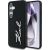 Case Karl Lagerfeld Silicone Metal Signature Logo Aizsargapvalks priekš Samsung Galaxy S25 / melns Neoriģinālie Maciņi