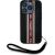 Karl Lagerfeld Saffiano Athleisure Stripes Cord Aizsargapvalks priekš iPhone 15 Pro / sarkans Neoriģinālie Maciņi