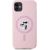 Karl Lagerfeld Silicone Karl&Choupette MagSafe Case Aizsargapvalks priekš iPhone 11 / rozā Neoriģinālie Maciņi