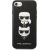 Karl Lagerfeld KLHCI8SAKICKCBK Hardcase Saffiano Karl&Cho Aizsargapvalks priekš iPhone 7/8 / SE 2020 / SE 2022 / melns Neoriģinālie Maciņi