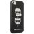 Karl Lagerfeld KLHCI8SAKICKCBK Hardcase Saffiano Karl&Cho Aizsargapvalks priekš iPhone 7/8 / SE 2020 / SE 2022 / melns Neoriģinālie Maciņi