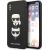 Karl Lagerfeld KLHCI65SAKICKCBK Saffiano Karl&Choupette Head Aizsargapvalks priekš iPhone XS Max / melns Neoriģinālie Maciņi