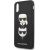 Karl Lagerfeld KLHCI65SAKICKCBK Saffiano Karl&Choupette Head Aizsargapvalks priekš iPhone XS Max / melns Neoriģinālie Maciņi