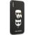 Karl Lagerfeld KLHCI65SAKICKCBK Saffiano Karl&Choupette Head Aizsargapvalks priekš iPhone XS Max / melns Neoriģinālie Maciņi