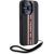 Karl Lagerfeld Saffiano Athleisure Stripes Cord Aizsargapvalks priekš iPhone 15 Pro Max / sarkans Neoriģinālie Maciņi
