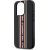 Karl Lagerfeld Saffiano Athleisure Stripes Cord Aizsargapvalks priekš iPhone 15 Pro Max / sarkans Neoriģinālie Maciņi
