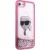 Karl Lagerfeld KLHCI8LNKHCP Hardcase Glitter Karl Head Aizsargapvalks priekš iPhone 7/8/SE 2020 / SE 2022 / rozā Neoriģinālie Maciņi