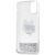 Karl Lagerfeld KLHCN61LNCHCS Aizsargapvalks priekš Glitter Choupette Head iPhone 11/XR / sudraba Neoriģinālie Maciņi