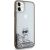 Karl Lagerfeld KLHCN61LKCNSK Liquid Glitter Choupette Aizsargapvalks priekš iPhone 11/Xr 6.1" / caurspīdīgs Neoriģinālie Maciņi