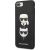 Karl Lagerfeld KLHCI8LSAKICKCBK Saffiano Karl&Choupette Aizsargapvalks priekš iPhone 7 Plus/8 Plus / melns Neoriģinālie Maciņi