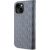 Karl Lagerfeld KLBKP14SSAKLHPG Bookcase Aizsargapvalks priekš iPhone 14/15/13 6.1" / sudraba Neoriģinālie Maciņi