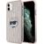 Karl Lagerfeld KLHCN61HKLPCHP Hardcase IML Choupette Head & Monogram Aizsargapvalks priekš iPhone 11 / Xr 6.1" / rozā Neoriģinālie Maciņi