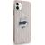 Karl Lagerfeld KLHCN61HKLPCHP Hardcase IML Choupette Head & Monogram Aizsargapvalks priekš iPhone 11 / Xr 6.1" / rozā Neoriģinālie Maciņi