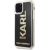 Karl Lagerfeld KLHCN58KAGBK Karl logo Glitter Aizsargapvalks priekš iPhone 11 Pro / melns Neoriģinālie Maciņi