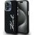 Karl Lagerfeld Silicone Metal Script Logo Case Aizsargapvalks priekš iPhone 15 Pro Max / melns Neoriģinālie Maciņi