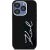 Karl Lagerfeld Silicone Metal Script Logo Case Aizsargapvalks priekš iPhone 15 Pro Max / melns Neoriģinālie Maciņi