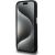 Karl Lagerfeld Silicone Metal Script Logo Case Aizsargapvalks priekš iPhone 15 Pro Max / melns Neoriģinālie Maciņi