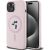Karl Lagerfeld Silicone Karl&Choupette MagSafe Case Aizsargapvalks priekš iPhone 15 Plus / rozā Neoriģinālie Maciņi