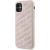 Karl Lagerfeld KLHCN61PQKPMP Aizsargapvalks priekš iPhone 11 / Xr 6.1" / rozā Quilted K Pattern Neoriģinālie Maciņi