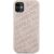 Karl Lagerfeld KLHCN61PQKPMP Aizsargapvalks priekš iPhone 11 / Xr 6.1" / rozā Quilted K Pattern Neoriģinālie Maciņi