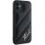Karl Lagerfeld KLHCN61PQDSMGK Diagonal Quilted Script Aizsargapvalks priekš iPhone 11 / Xr 6.1" / melns Neoriģinālie Maciņi