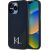 Karl Lagerfeld Silicone Shadow Metal Initial MagSafe Aizsargapvalks priekš iPhone 15 Pro Max / melns Neoriģinālie Maciņi