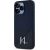Karl Lagerfeld Silicone Shadow Metal Initial MagSafe Aizsargapvalks priekš iPhone 15 Pro Max / melns Neoriģinālie Maciņi