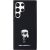 Karl Lagerfeld KLHCS23LSMHKNPK Silicone Ikonik Metal Pin Aizsargapvalks priekš Samsung Galaxy S23 Ultra S918 / melns Neoriģinālie Maciņi