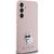 Karl Lagerfeld KLHCS23FESMHCNPP S23 FES711 Silicone Choupette Metal Pin Aizsargapvalks priekš Samsung Galaxy S23 FE / rozā Neoriģinālie Maciņi