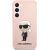 Karl Lagerfeld KLHCS23SSNIKBCP S23 S911 Hardcase Silicone Ikonik Aizsargapvalks priekš / rozā Neoriģinālie Maciņi