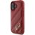 Karl Lagerfeld KLHCP16SPQDSMGR Quilted Signature Aizsargapvalks priekš iPhone 16 6.1" / sarkans Neoriģinālie Maciņi