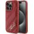 Karl Lagerfeld KLHCP15XPQDSMGR Diagonal Quilted Script Aizsargapvalks priekš iPhone 15 Pro Max 6.7" / sarkans Neoriģinālie Maciņi