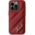 Karl Lagerfeld KLHCP15XPQDSMGR Diagonal Quilted Script Aizsargapvalks priekš iPhone 15 Pro Max 6.7" / sarkans Neoriģinālie Maciņi