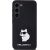 Karl Lagerfeld KLHCS24SSMHCNPK Hardcase Silicone Choupette Metal Pin Aizsargapvalks priekš Samsung Galaxy S24 / melns Neoriģinālie Maciņi