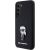 Karl Lagerfeld KLHCS24MSMHKNPK Silicone Ikonik Metal Pin Aizsargapvalks priekš S24+ S926 / melns Neoriģinālie Maciņi